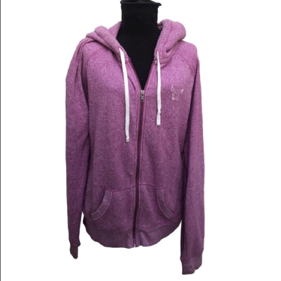 Aeo. Pink, zipper hoodie, Terry inside, comfy! - Picture 1 of 7